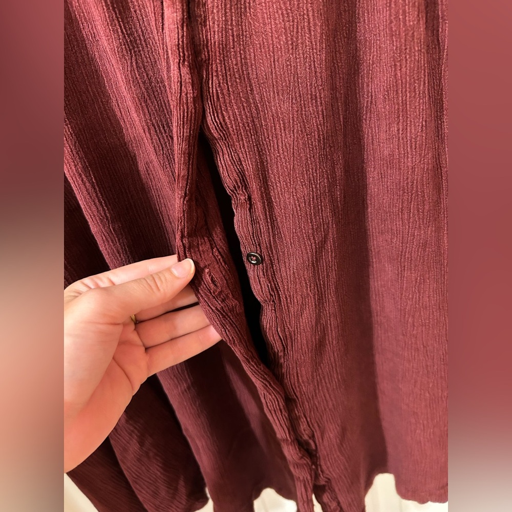 Free People Crinkle Spin Me Tunic Shirt Dress - Picture 7 of 11